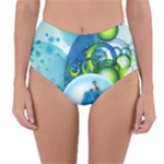 Design Art (design 25) Reversible High-Waist Bikini Bottoms