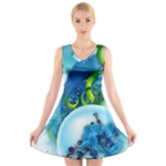 Design Art (design 25) V-Neck Sleeveless Dress