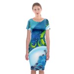 Design Art (design 25) Classic Short Sleeve Midi Dress