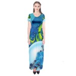 Design Art (design 25) Short Sleeve Maxi Dress