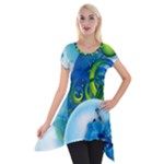 Design Art (design 25) Short Sleeve Side Drop Tunic