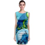 Design Art (design 25) Sleeveless Velvet Midi Dress