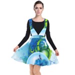 Design Art (design 25) Plunge Pinafore Dress