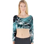 Design Art (design 23) Long Sleeve Crop Top