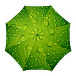 Green Water Drops Golf Umbrella