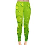 Green Water Drops Leggings 