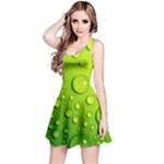 Green Water Drops Reversible Sleeveless Dress