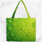 Green Water Drops Mini Tote Bag