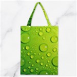 Green Water Drops Classic Tote Bag