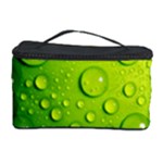 Green Water Drops Cosmetic Storage Case