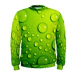 Green Water Drops Men s Sweatshirt