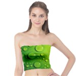 Green Water Drops Tube Top