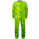 Green Water Drops OnePiece Jumpsuit (Men)