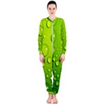 Green Water Drops OnePiece Jumpsuit (Ladies)