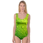 Green Water Drops Princess Tank Leotard 