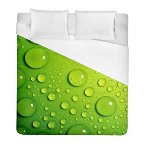 Green Water Drops Duvet Cover (Full/ Double Size) from ArtsNow.com