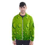 Green Water Drops Men s Windbreaker