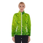 Green Water Drops Winter Jacket