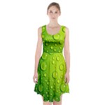 Green Water Drops Racerback Midi Dress