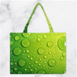 Green Water Drops Medium Tote Bag