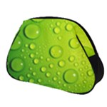 Green Water Drops Full Print Accessory Pouch (Small)