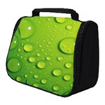 Green Water Drops Full Print Travel Pouch (Small)