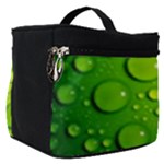 Green Water Drops Make Up Travel Bag (Small)