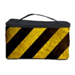 Black And Yellow Caution Cosmetic Storage Case