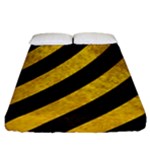 Black And Yellow Caution Fitted Sheet (California King Size)