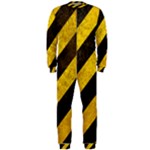 Black And Yellow Caution OnePiece Jumpsuit (Men)