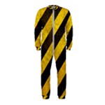 Black And Yellow Caution OnePiece Jumpsuit (Kids)