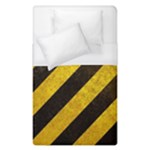 Black And Yellow Caution Duvet Cover (Single Size)