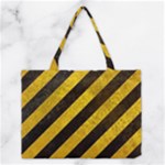 Black And Yellow Caution Medium Tote Bag