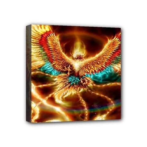 Fire Eagle Art Mini Canvas 4  x 4  (Stretched) from ArtsNow.com