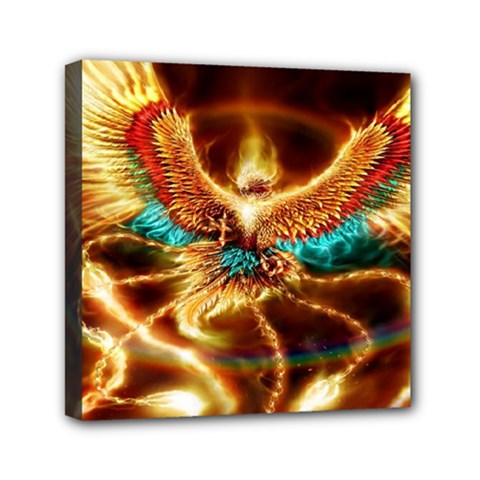 Fire Eagle Art Mini Canvas 6  x 6  (Stretched) from ArtsNow.com