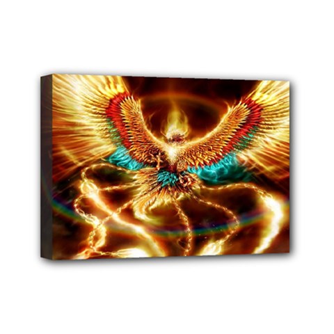 Fire Eagle Art Mini Canvas 7  x 5  (Stretched) from ArtsNow.com