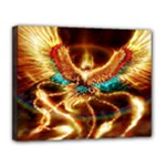 Fire Eagle Art Canvas 14  x 11  (Stretched)