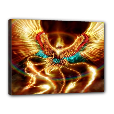 Fire Eagle Art Canvas 16  x 12  (Stretched) from ArtsNow.com