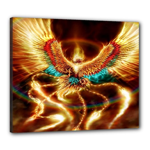 Fire Eagle Art Canvas 24  x 20  (Stretched) from ArtsNow.com