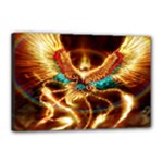 Fire Eagle Art Canvas 18  x 12  (Stretched)