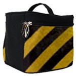 Black And Yellow Caution Make Up Travel Bag (Small)