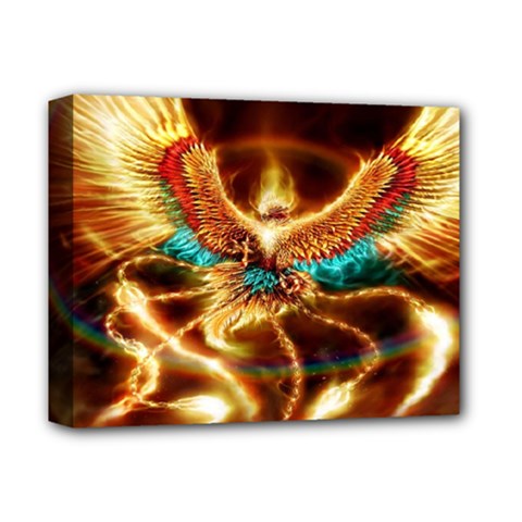 Fire Eagle Art Deluxe Canvas 14  x 11  (Stretched) from ArtsNow.com