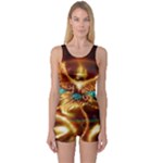 Fire Eagle Art One Piece Boyleg Swimsuit