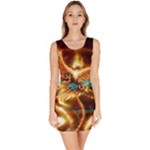 Fire Eagle Art Bodycon Dress