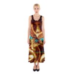 Fire Eagle Art Sleeveless Maxi Dress