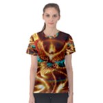 Fire Eagle Art Women s Sport Mesh Tee