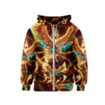 Fire Eagle Art Kids  Zipper Hoodie