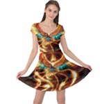 Fire Eagle Art Cap Sleeve Dress