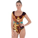 Fire Eagle Art Short Sleeve Leotard 