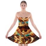 Fire Eagle Art Strapless Bra Top Dress